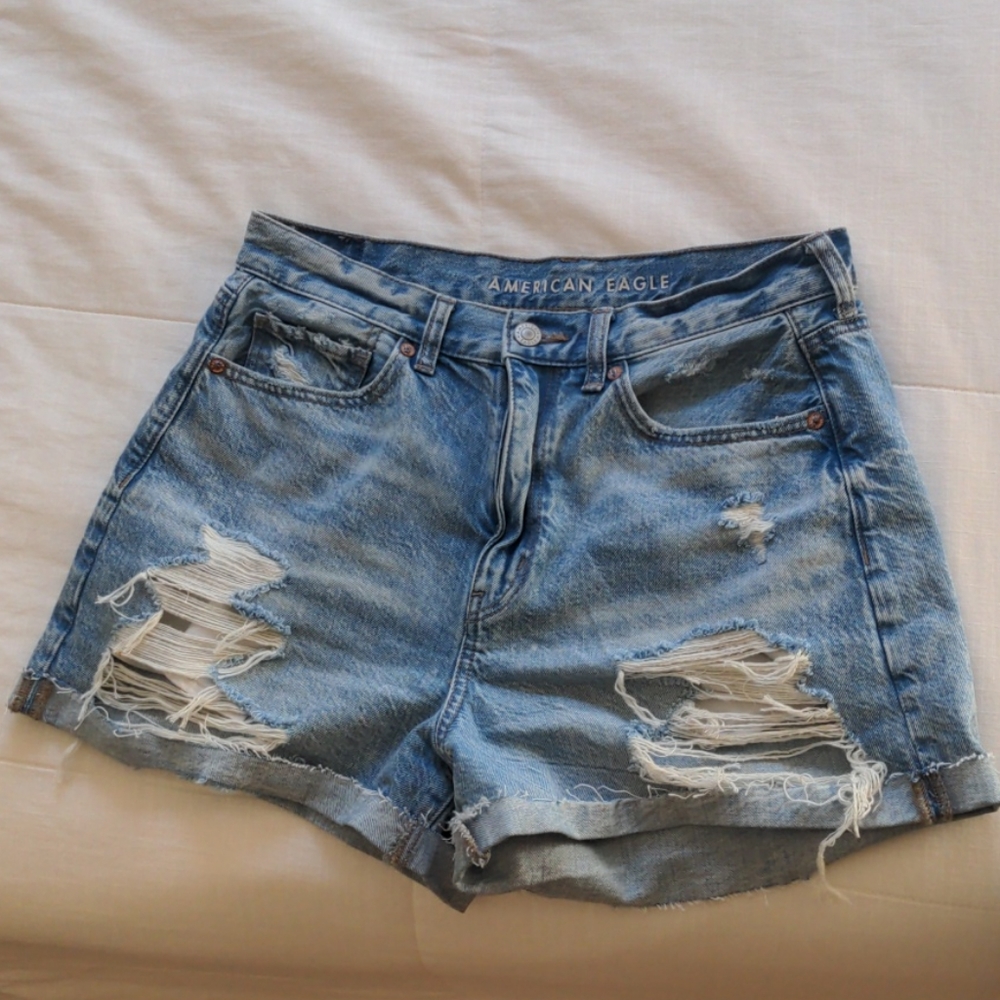 American eagle high waist denim shorts